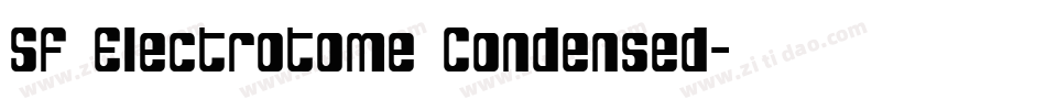 SF Electrotome Condensed字体转换
